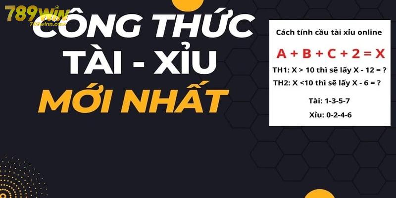 Công thức dự đoán tổng điểm của ba viên xúc xắc là Tài hay Xỉu